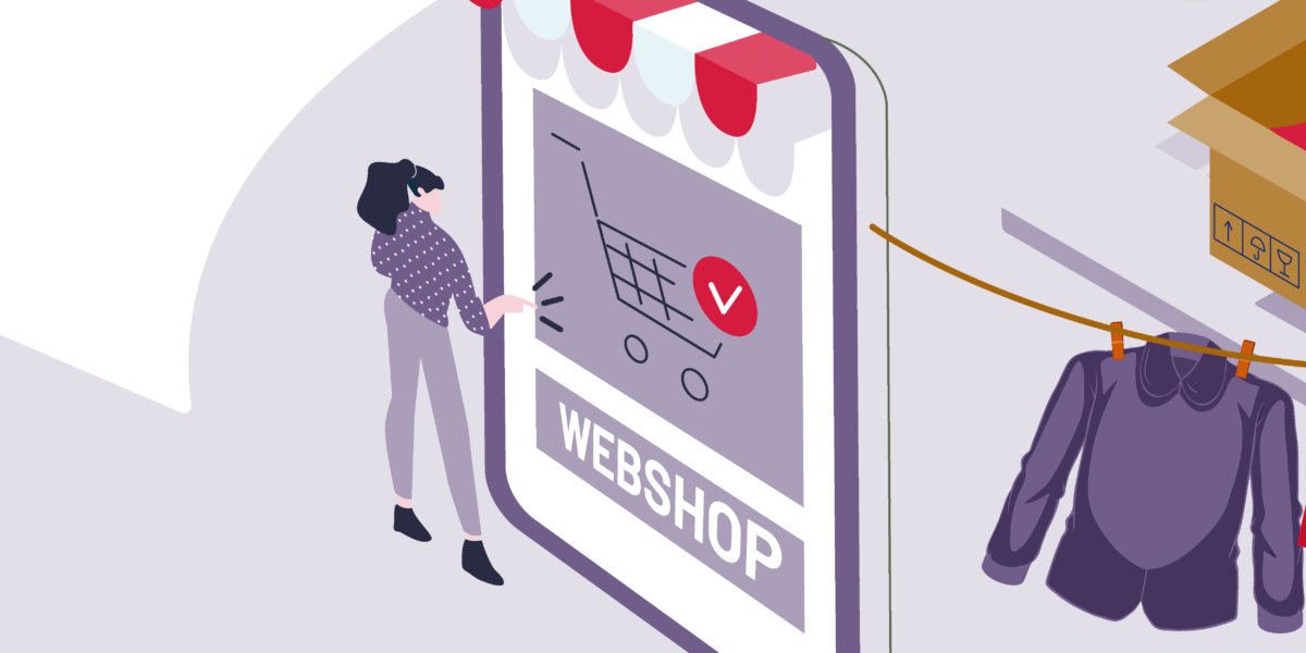 fashion store illustratie